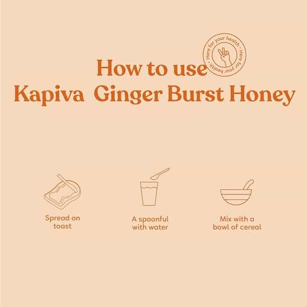 Kapiva Ginger Burst Honey Jar Of 250 G