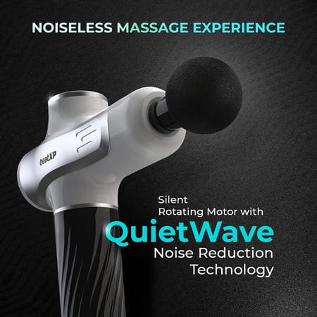 Beatxp Bolt Go Massage Gun |Body Massager Machine For Pain Relief |Touch Display (Glossy Silver)