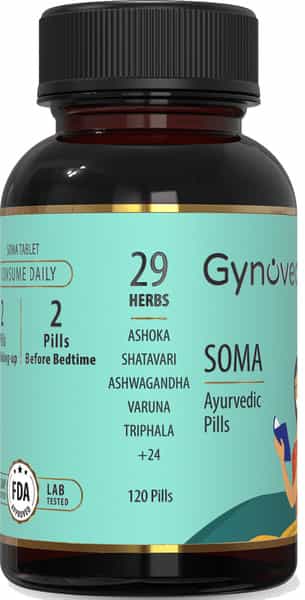 Gynoveda's Soma For White Discharge Itching - 120 Pills For 1 Month