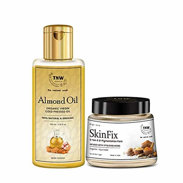 Tnw The Natural Wash Combo Of Pure Almond Oil & Skinfix Tan Removal Pack