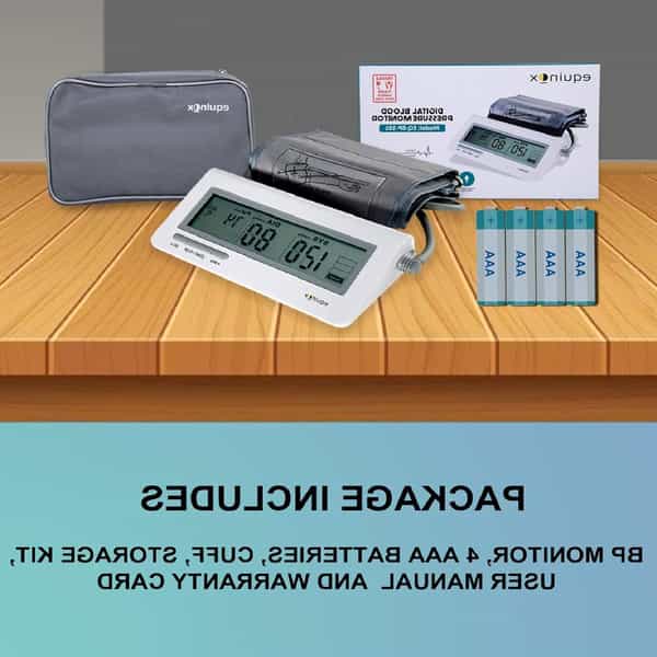 Equinox Digital Blood Pressure Monitor Eq-Bp-101