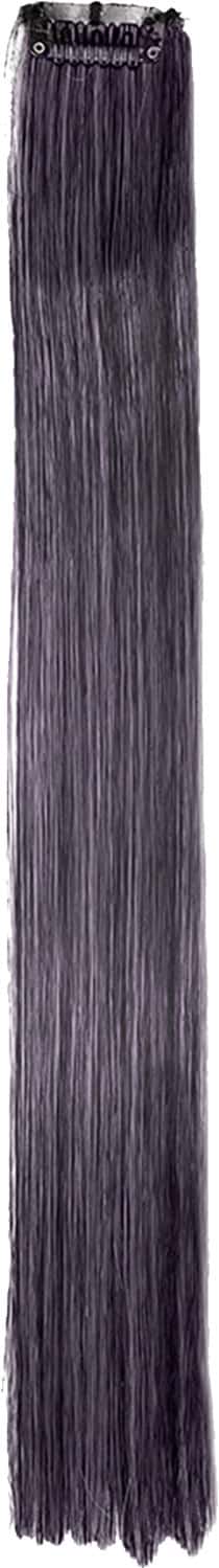 Streak Street Salt & Pepper Straight Clip-On Strands