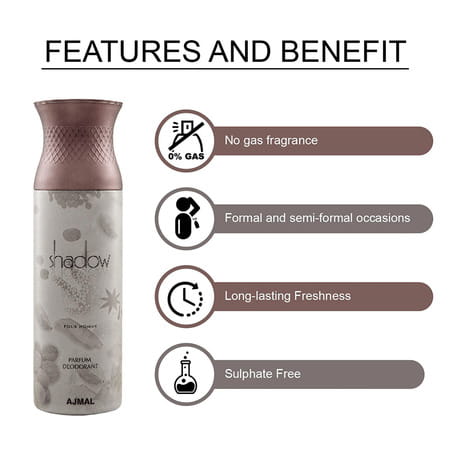 Ajmal 1 Blu Homme Shadow Homme Nightingalem Magnetize For Unisex Deodorants Each 200ml Pack Of 4 +4