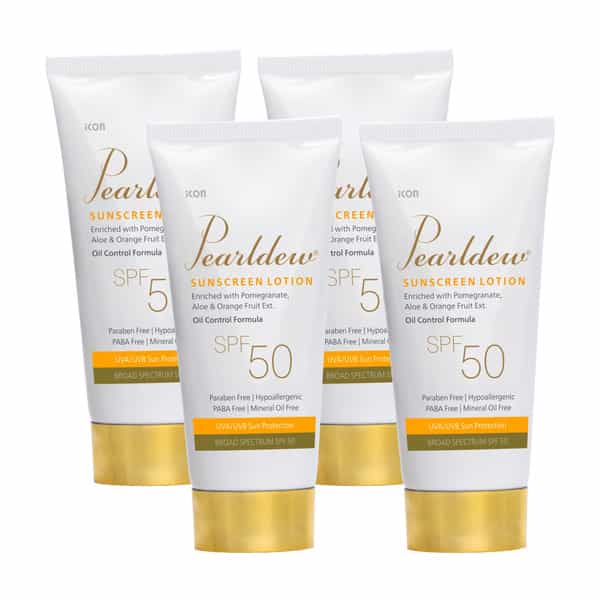 Pearldew Sunscreen Lotion (Spf 50) 50 Ml | With Aloe Vera | Uva & Uvb Protection (Pack Of 1)
