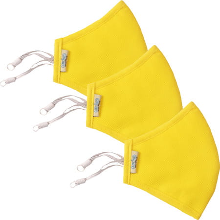 Advind Healthcare Smog Guard N95 Kids Mask Without Valve S (6-10 Years) - Yellow Pack Of 3