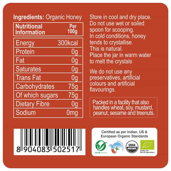 24 Mantra Organic_multiflower Honey 250Gm