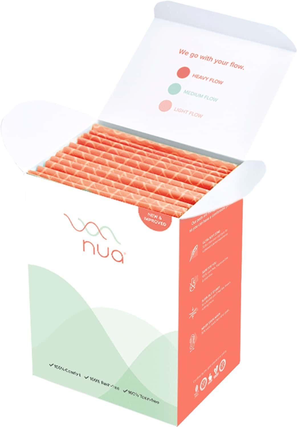 Buy NUA SANITARY PADS (XL PADS HEAVY FLOW) PACK OF 12 Online & Get