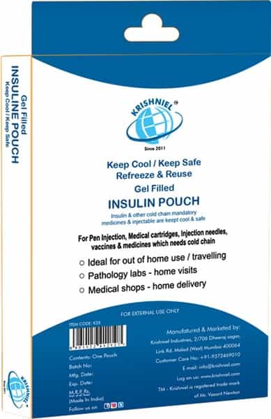 Krishniel Gel Filled Insulin Pouch