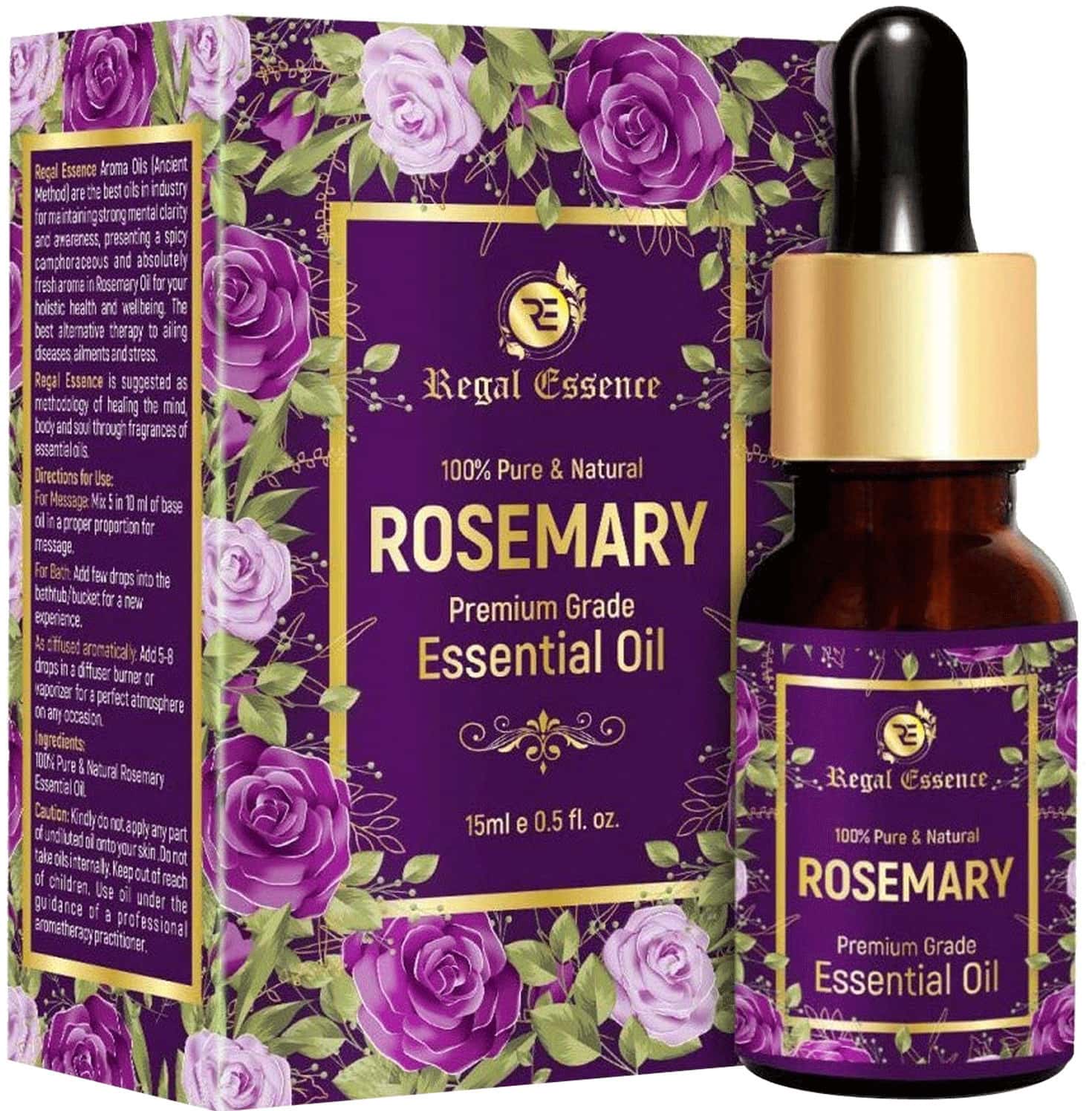 Regal Essence Rosemary Essential Oil 100% Pure Premium Grade 15ml