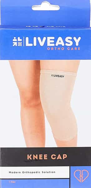 Liveasy Ortho Care Knee Cap (Pair)- Modern Orthopedic Solution - Small