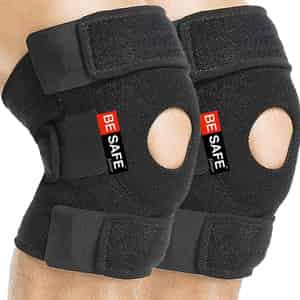 Besafe Forever Knee Cap Support Band Open Patella For Pain Relief | L | Pack Of 2