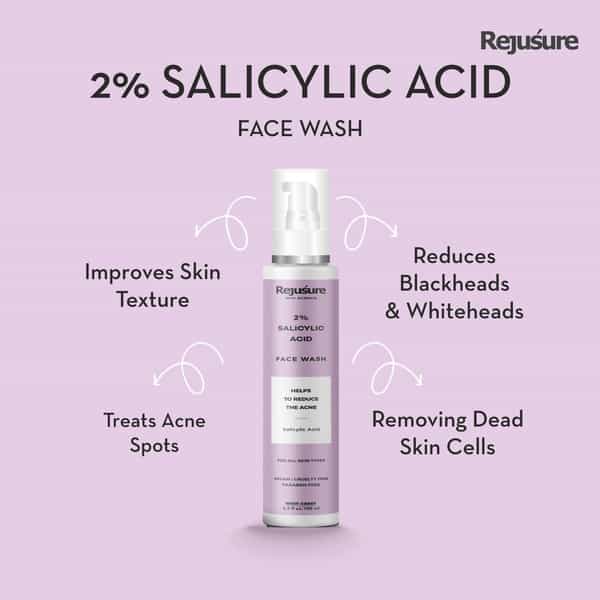 Rejusure 2% Salicylic Acid Face Wash 100Ml