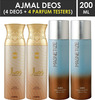 Ajmal 2 Wisal For Women And 2 Magnetize For Men & Women Deodorants Each 200Ml Combo Pack Of 4