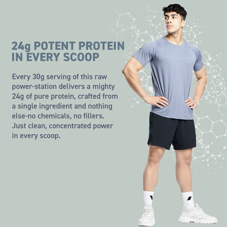 Muscleblaze 100% Clean Raw Whey Protein Concentrate | Unflavoured | 24g Protein Per Scoop | 1 Kg