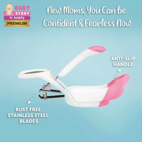 Baby Story Nail Cutter With Zoom Lens (Pink)100G