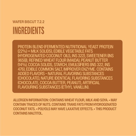 Superyou Choco Peanut Butter Protein Wafer Bars (Pack Of 10)|10 Gram Protein | 3 Gram Fiber