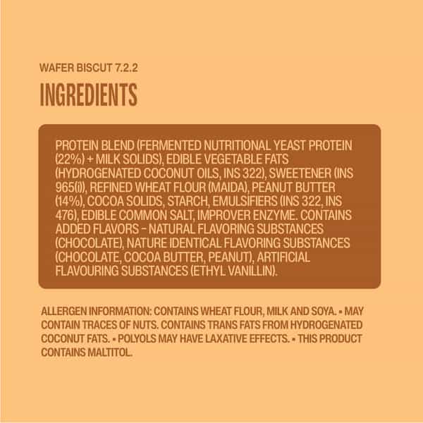 Superyou Choco Peanut Butter Protein Wafer Bars (Pack Of 10)|10 Gram Protein | 3 Gram Fiber
