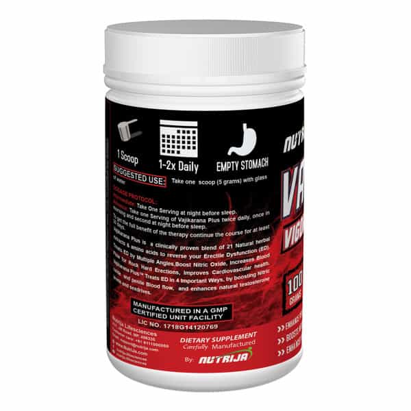 Nutrija Vajikarana Plus Boost Nitric Oxide & Blood Flow (200G)