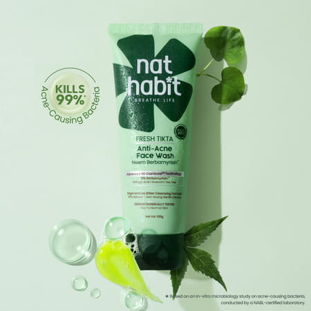 Nat Habit Fresh Pimple Control (Gel) Neem Face Wash (100G)