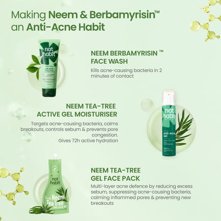 Nat Habit Fresh Pimple Control (Gel) Neem Face Wash (100G)