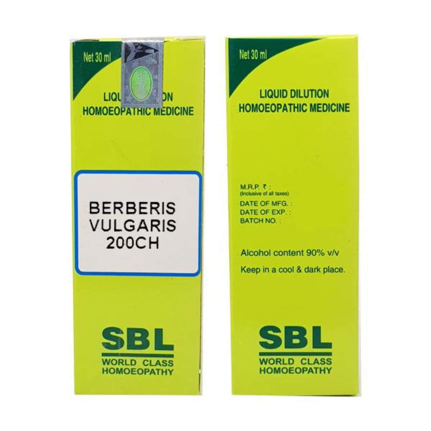 Sbl Berberis Vulgaris Dilution 200 Ch 30 Ml Pack Of 3