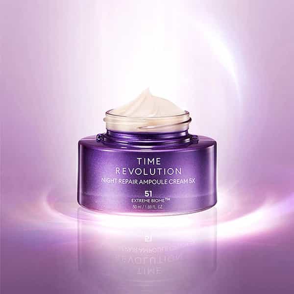 Missha Time Revolution Night Repair Ampoule Cream 5X - For Intense Hydration| 50Ml
