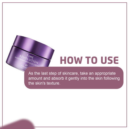 Missha Time Revolution Night Repair Ampoule Cream 5X - For Intense Hydration| 50Ml