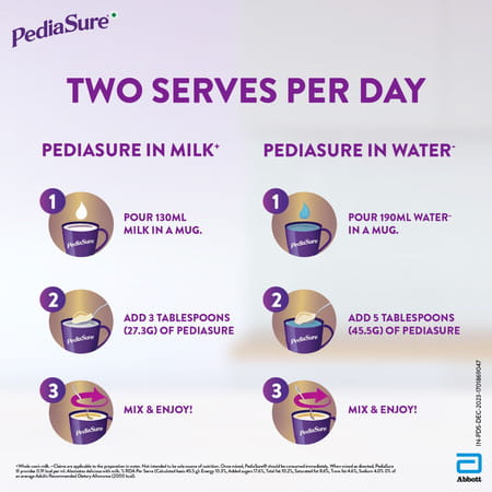 Pediasure New Vital Nutrients To Help Kids Growth For 2-6 Years Old Vanilla Box Of 200 Gm