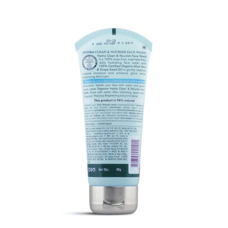 Lotus Organics+ Hydra Clean & Nourish Face Wash 80g ( Pack Of 2 )