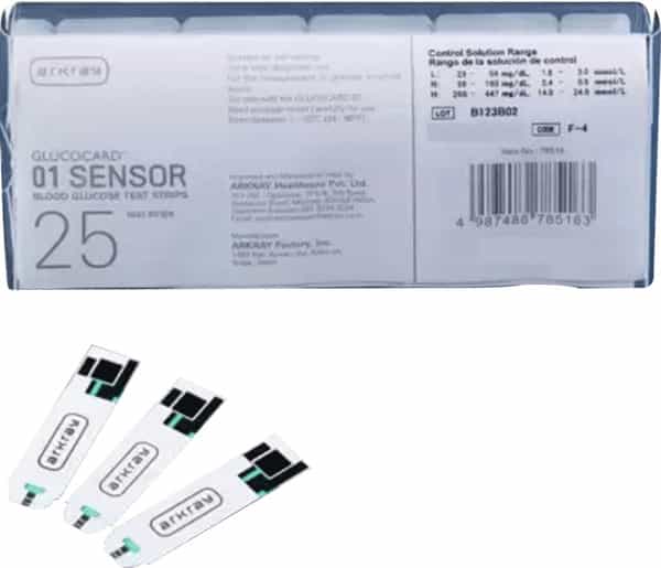 Arkray Glucocard 01 Mini / Mini+ 25 Glucometer Strips