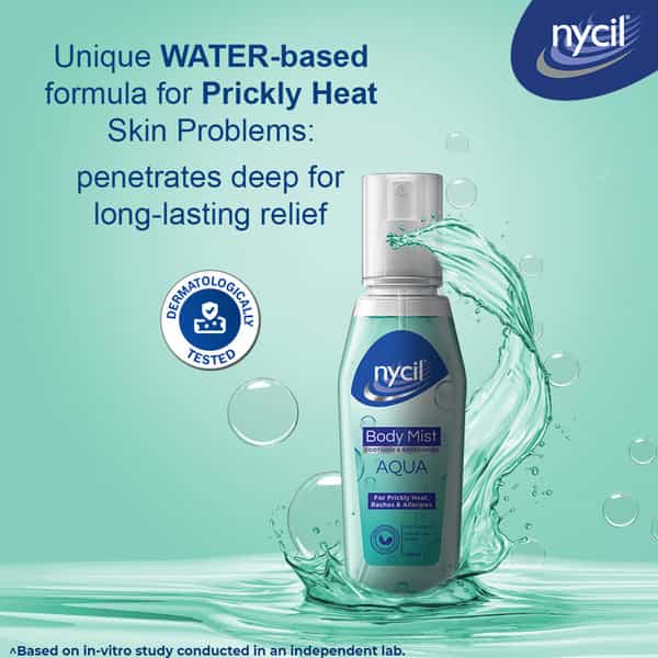 Nycil Soothing & Refreshing Body Mist Aqua 100 Ml