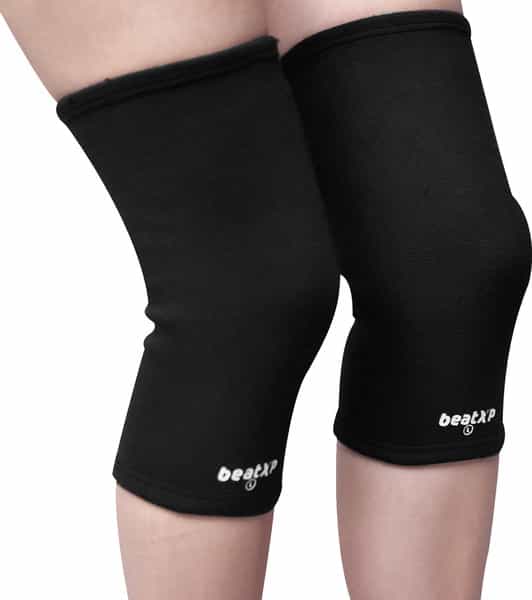 Beatxp Black Color 2 Way Knee Support For Men & Women (Pack Of 2) (Xl)