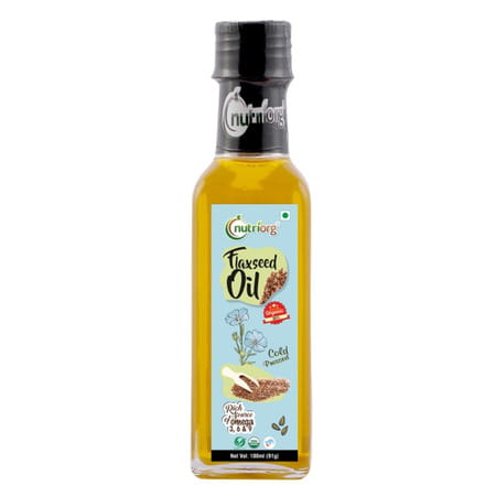 Nutriorg Certified Organic Flaxseed Oil 100ml (Pack Of 2 )