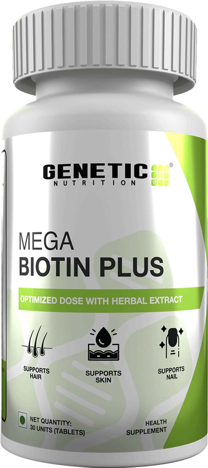 Genetic Nutrition - Mega Biotin Plus 30 Tablets