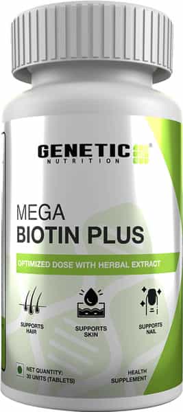 Genetic Nutrition - Mega Biotin Plus 30 Tablets