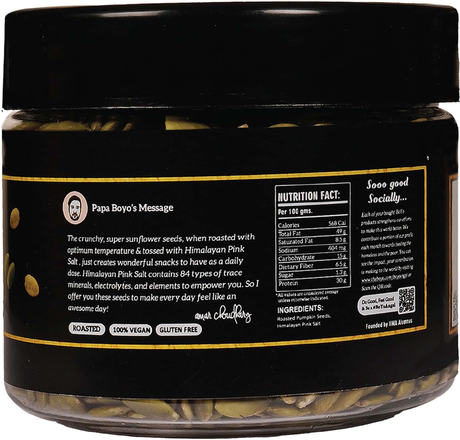 Buy BOYO ROASTED PUMPKIN SEEDS WITHOUT SHELL 250 GM. Online & Get Upto