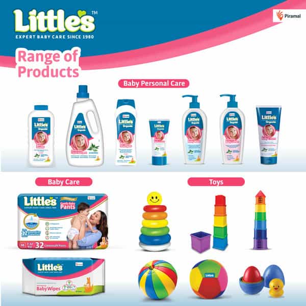 Little's Soft Cleansing Baby Wipes | Aloe Vera Jojoba Oil & Vitamin E - 80 Wipes (Lid Pack, 2 Packs)
