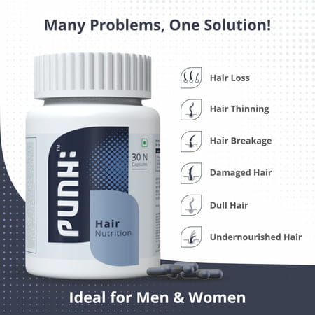 Punh - Hair Nutrition Capsules (60 Capsules)