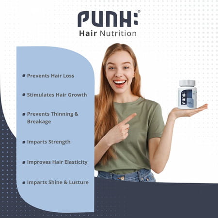 Punh - Hair Nutrition Capsules (60 Capsules)
