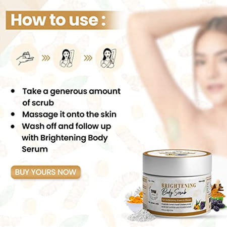 Tnw-The Natural Wash Brightening Body Scrub With Turmeric Extracts And Mulberry Extracts 50 Gm