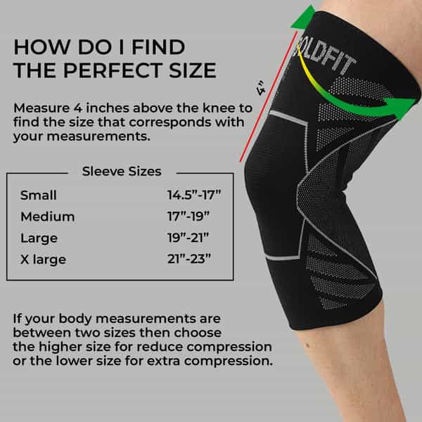 Boldfit Knee Caps For Women&Men Knee Support For Men Knee Cap For Men Knee Pain Knee Support - M