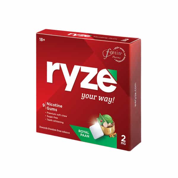 Ryze 2 Mg Royal Paan Chew Gum 9 No's