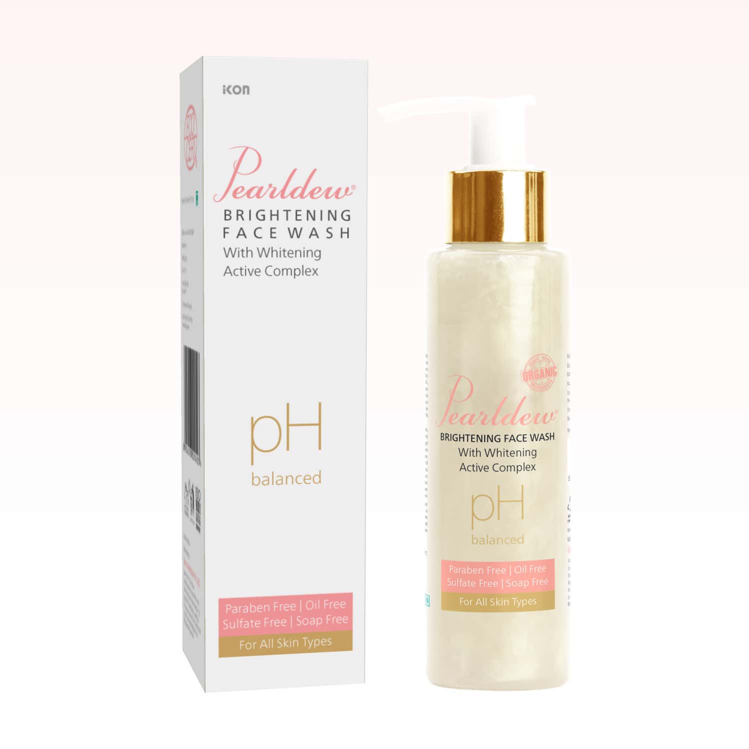 Pearldew Brightening Face Wash 100 Ml|with Licorice | Aloe Vera | Vitamin E & B3|100 Ml (pack Of 1)