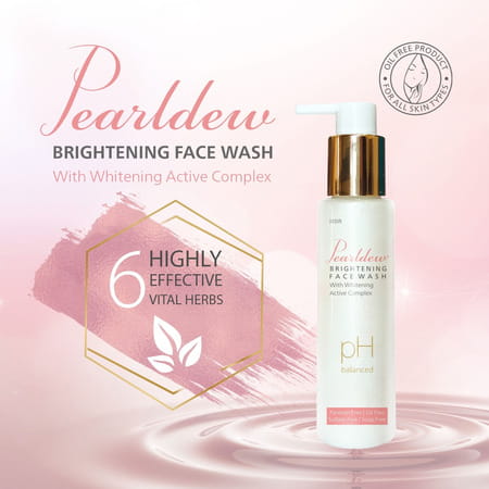 Pearldew Brightening Face Wash 100 Ml|With Licorice | Aloe Vera | Vitamin E & B3|100 Ml (Pack Of 1)