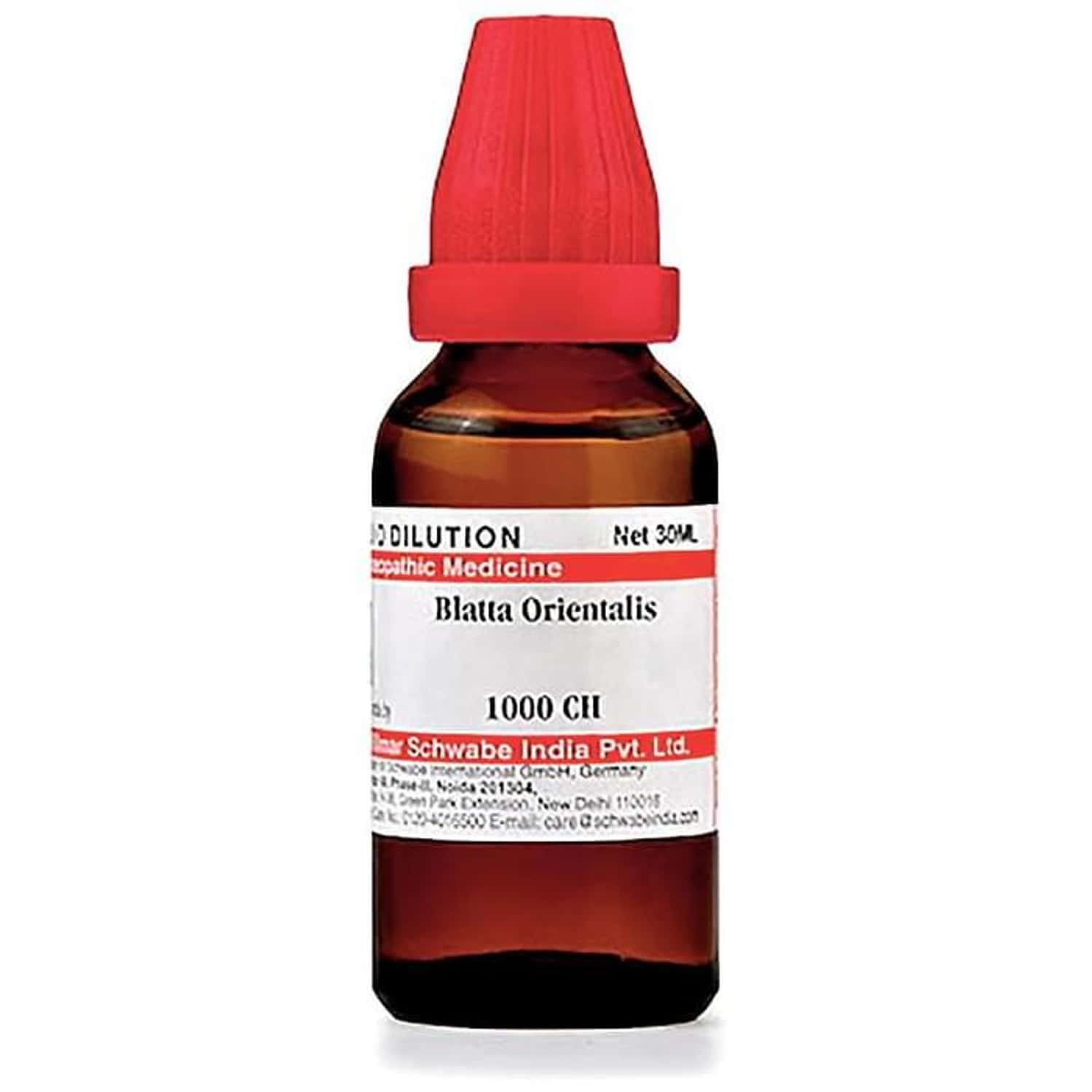 Dr. Willmar Schwabe India Blatta Orientalis Dilution 1000 Ch 30 Ml