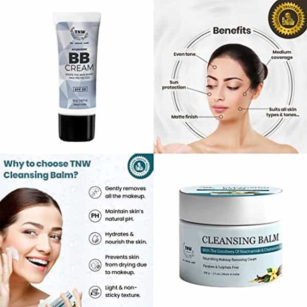 Tnw The Natural Wash Bb Cream And Cleansing Balm | For Makeup On And Of