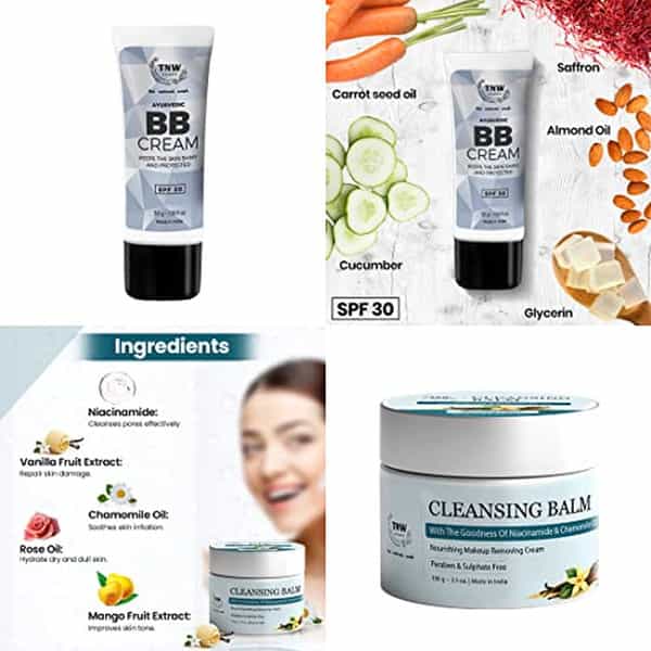 Tnw The Natural Wash Bb Cream And Cleansing Balm | For Makeup On And Of