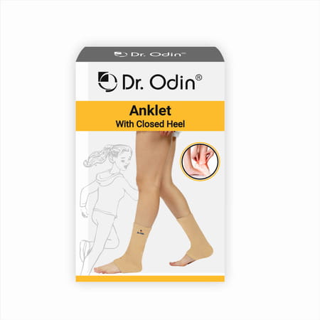 Dr. Odin Ankle Support Brace With Closed Heel | Ankle Binder Pain Relief For Sprained Ankle (Large)
