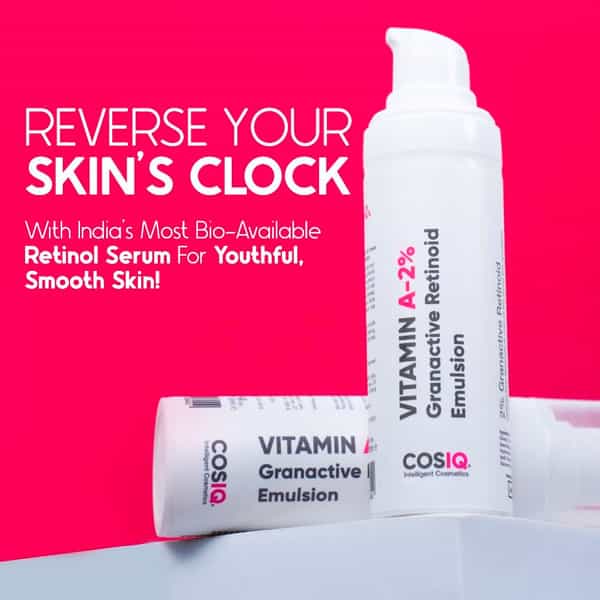 Cos-Iq A-2% Granactive Retinoid Emulsion 30Ml | Vit-A Anti Ageing Night Cream Serum For Wrinkles