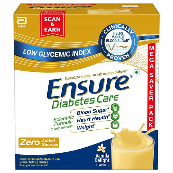 Ensure Diabetes Care Specialized Nutrition Drink Vanilla Flavour Box 1.9 Kg